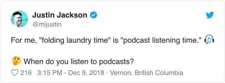 Poll: when you do you listen to podcasts?