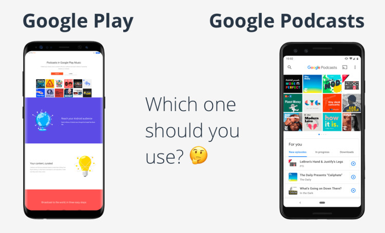 Google Play and Google Podcasts: which one should you use?