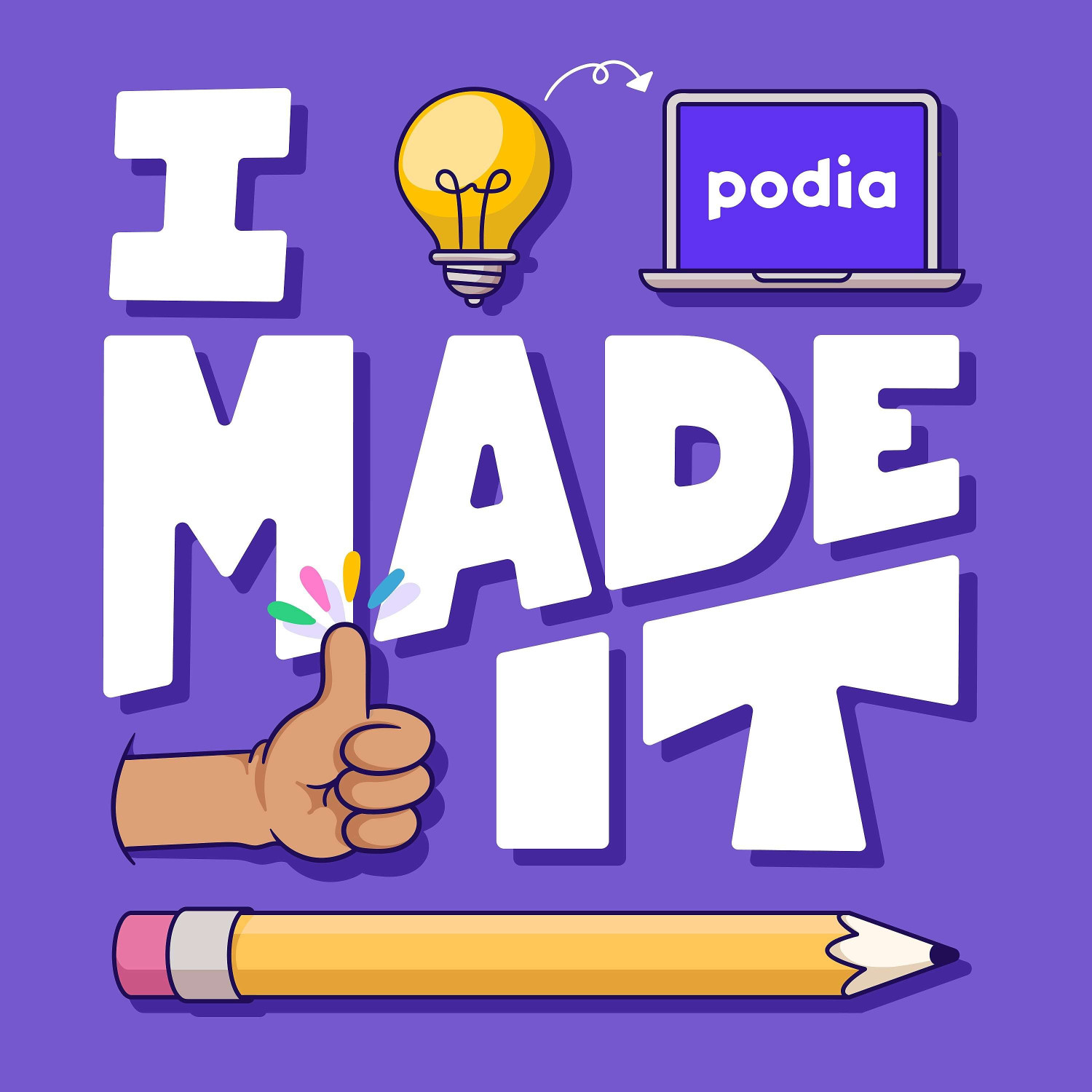 Podia's podcast for creators