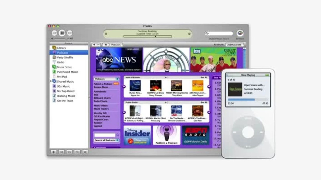 iTunes and iPod in 2005 - Apple Podcasts directory