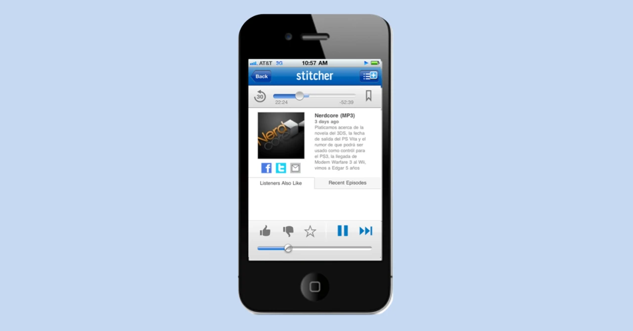 Stitcher podcast app