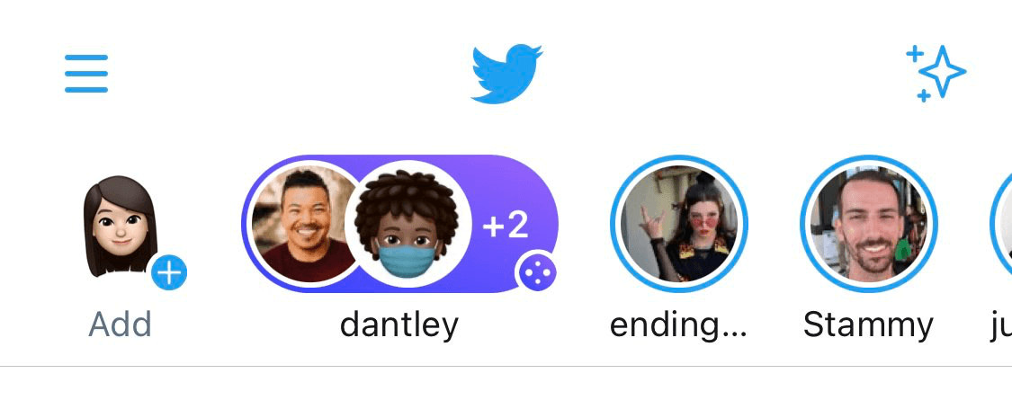 Access Twitter spaces at the top of the mobile app