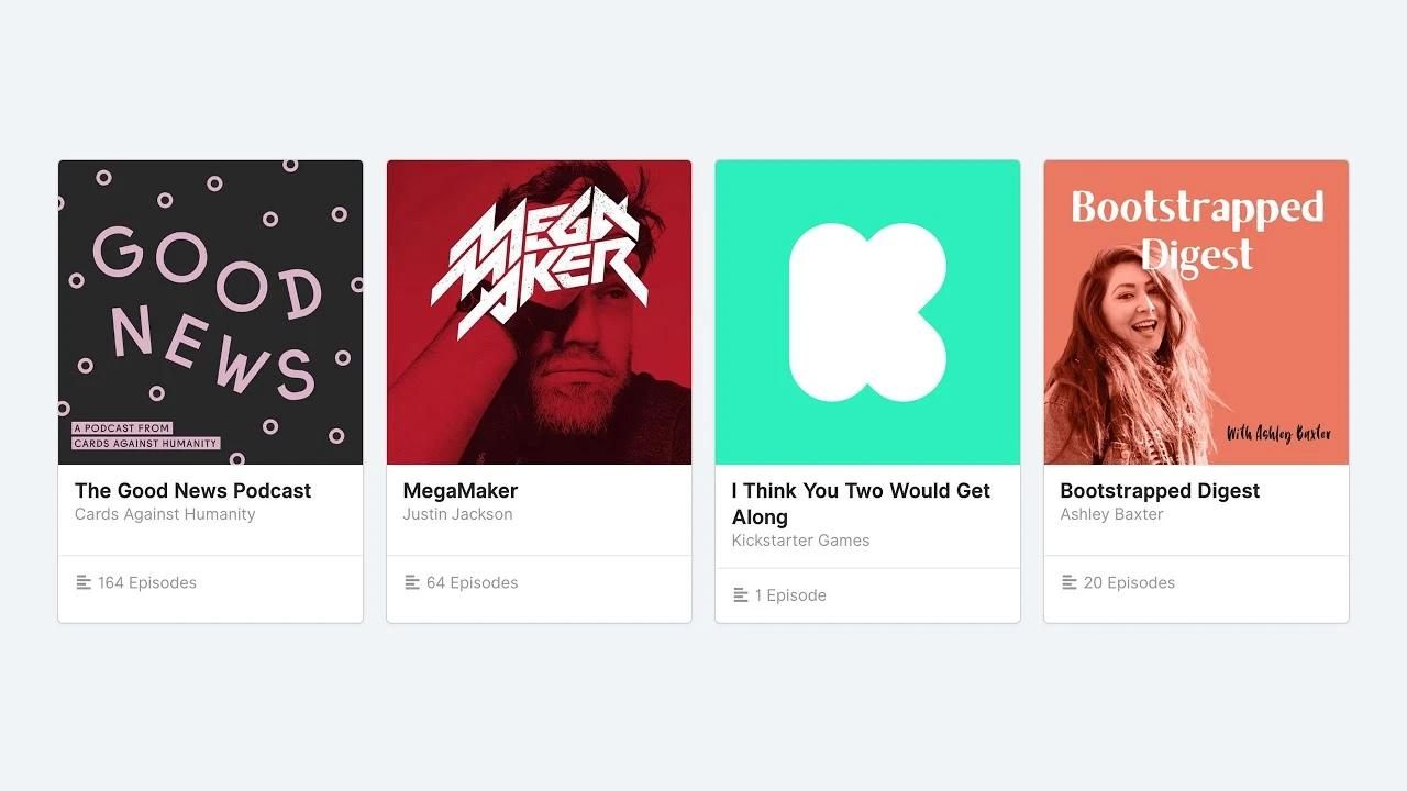 Host multiple podcasts on one account